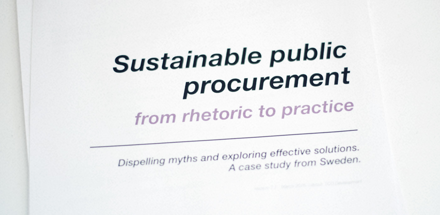 Rapport : La durabilité fait défaut dans les achats publics
